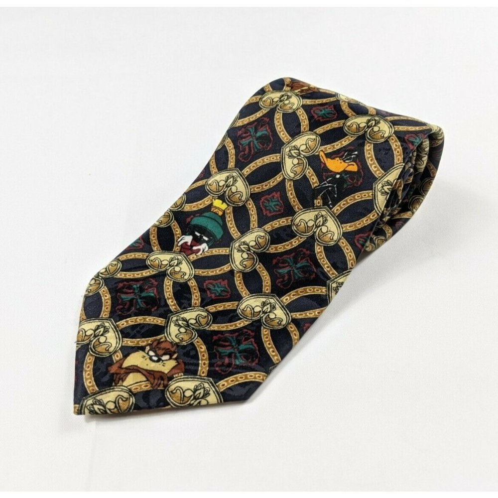 Vintage Looney Tunes Mania 1995 Novelty Neck Tie